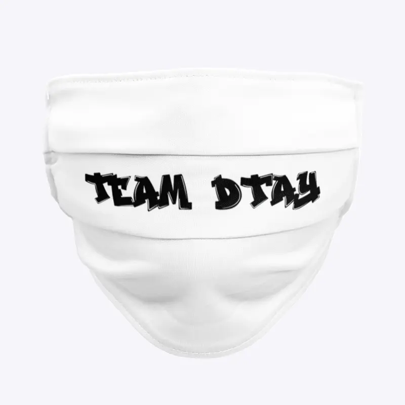 Team Dtay Face Mask - WHITE